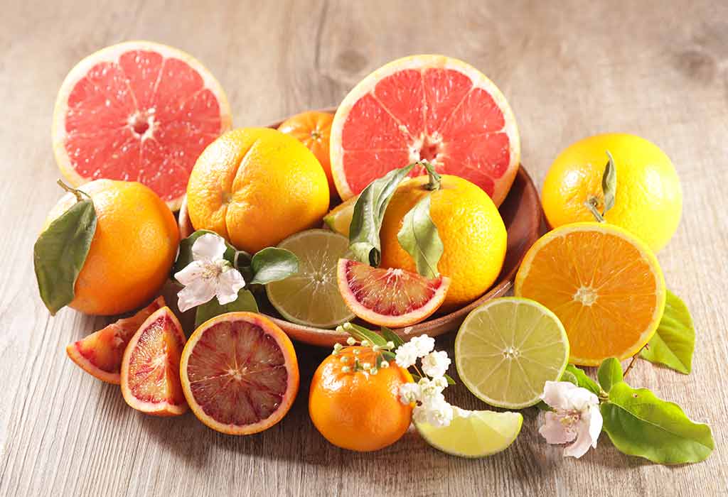 Fresh and vibrant citrus fruits – rich in vitamin C and antioxidants